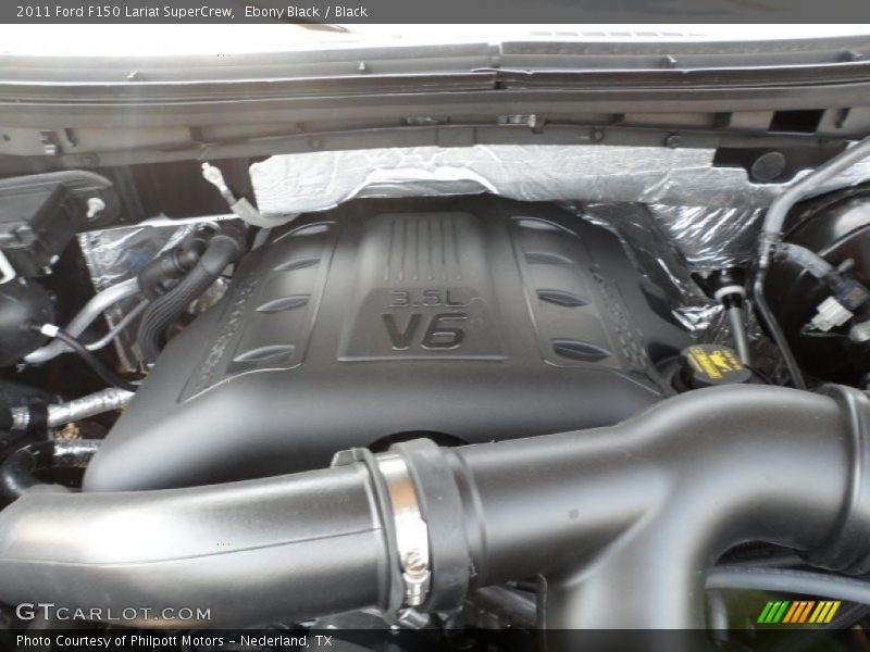 Ebony Black / Black 2011 Ford F150 Lariat SuperCrew