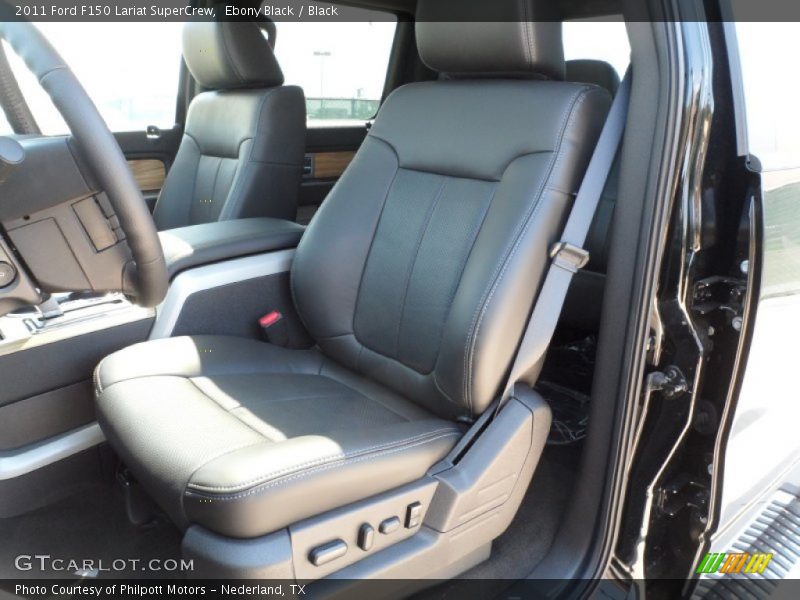Ebony Black / Black 2011 Ford F150 Lariat SuperCrew
