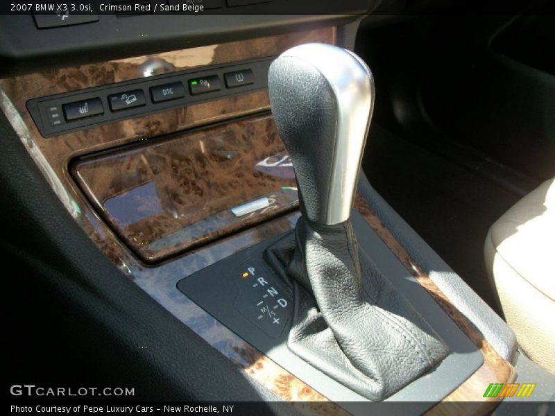 Crimson Red / Sand Beige 2007 BMW X3 3.0si
