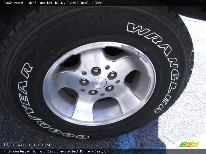Black / Camel Beige/Dark Green 2002 Jeep Wrangler Sahara 4x4