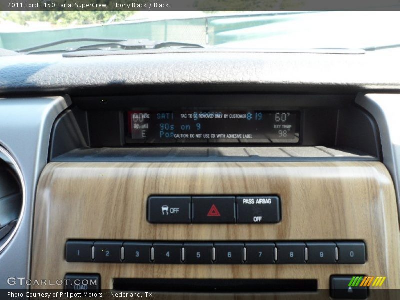 Ebony Black / Black 2011 Ford F150 Lariat SuperCrew