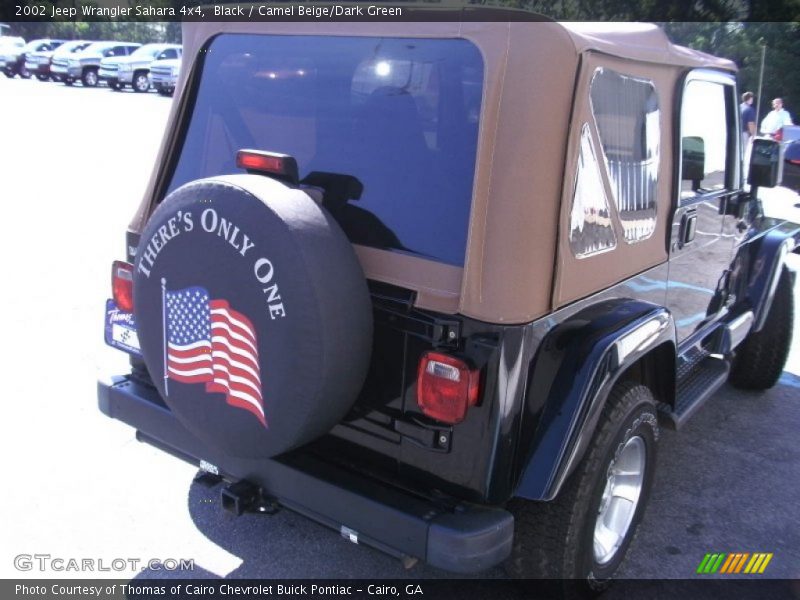 Black / Camel Beige/Dark Green 2002 Jeep Wrangler Sahara 4x4