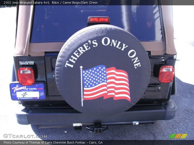 Black / Camel Beige/Dark Green 2002 Jeep Wrangler Sahara 4x4