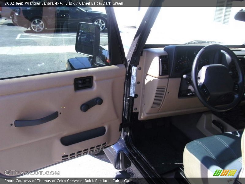 Black / Camel Beige/Dark Green 2002 Jeep Wrangler Sahara 4x4