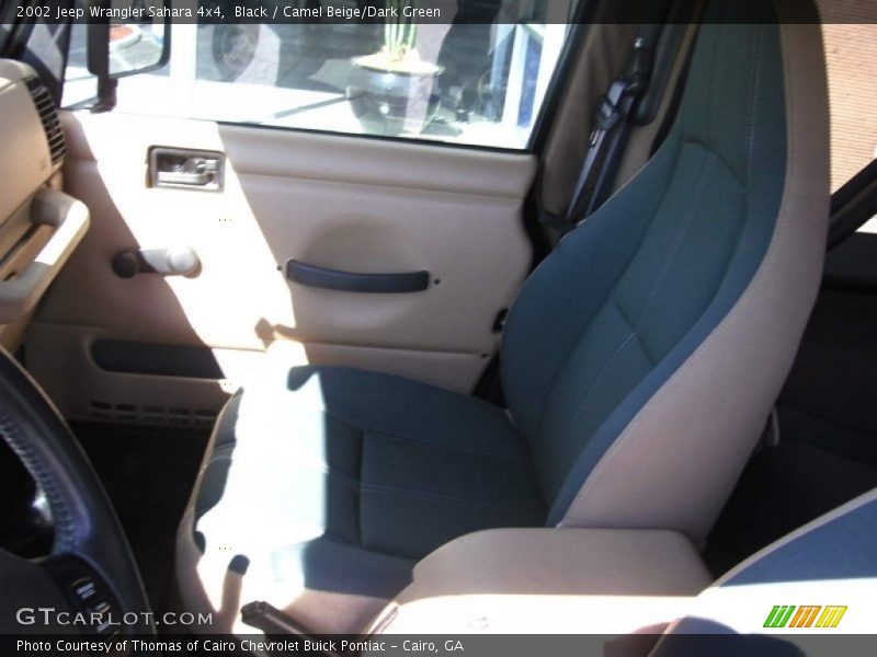 Black / Camel Beige/Dark Green 2002 Jeep Wrangler Sahara 4x4