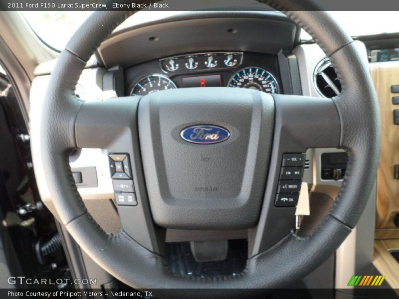 Ebony Black / Black 2011 Ford F150 Lariat SuperCrew