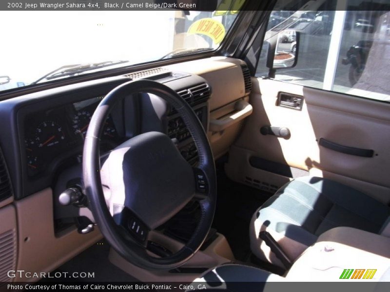 Black / Camel Beige/Dark Green 2002 Jeep Wrangler Sahara 4x4