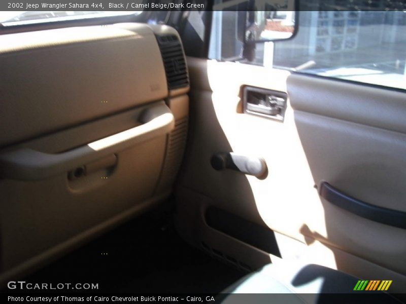 Black / Camel Beige/Dark Green 2002 Jeep Wrangler Sahara 4x4