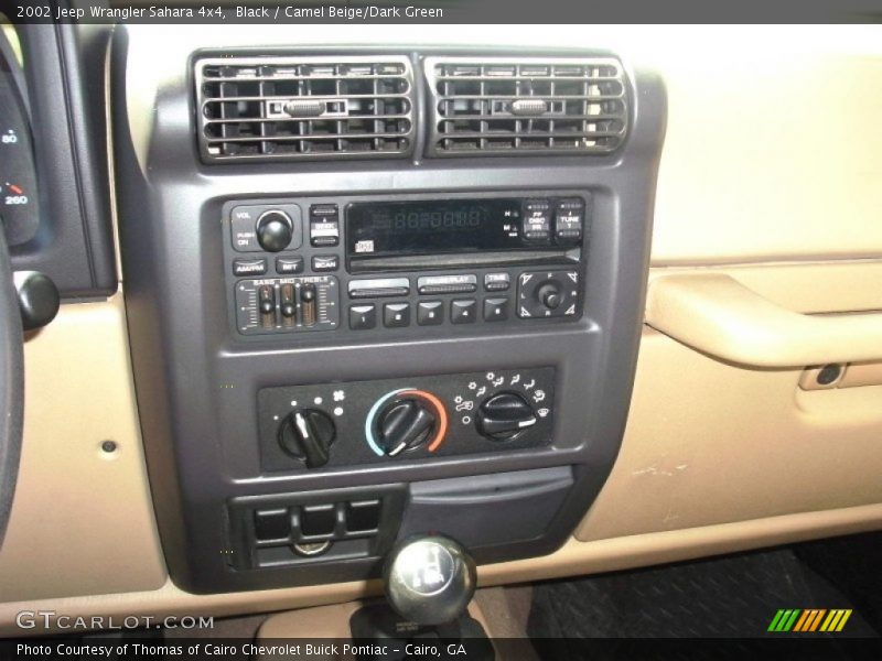 Black / Camel Beige/Dark Green 2002 Jeep Wrangler Sahara 4x4
