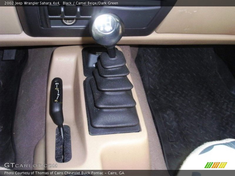 Black / Camel Beige/Dark Green 2002 Jeep Wrangler Sahara 4x4