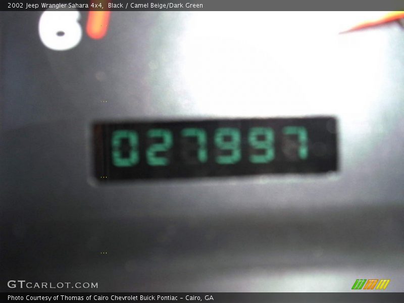 Black / Camel Beige/Dark Green 2002 Jeep Wrangler Sahara 4x4