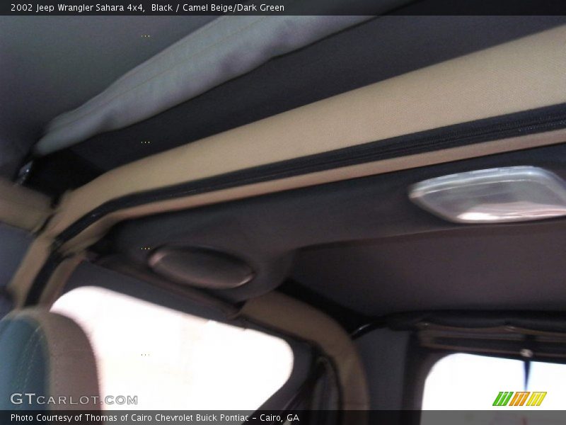 Black / Camel Beige/Dark Green 2002 Jeep Wrangler Sahara 4x4