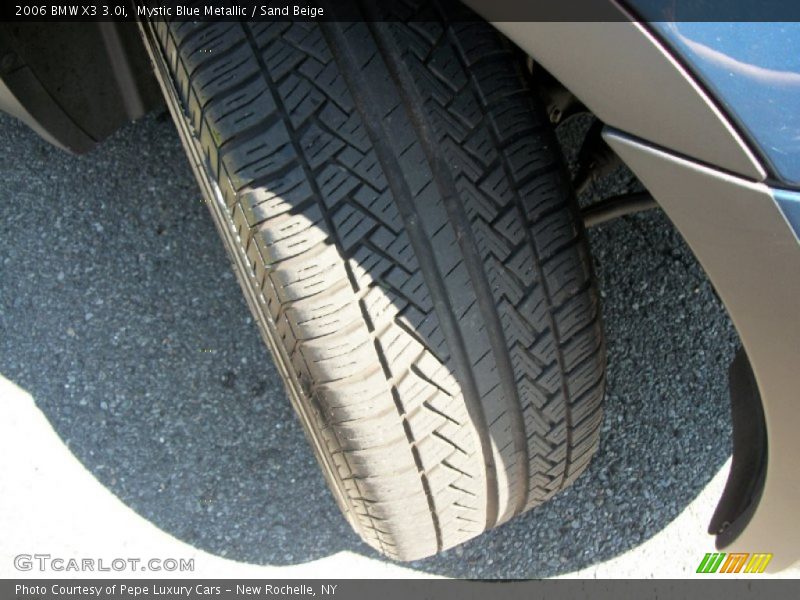 Mystic Blue Metallic / Sand Beige 2006 BMW X3 3.0i
