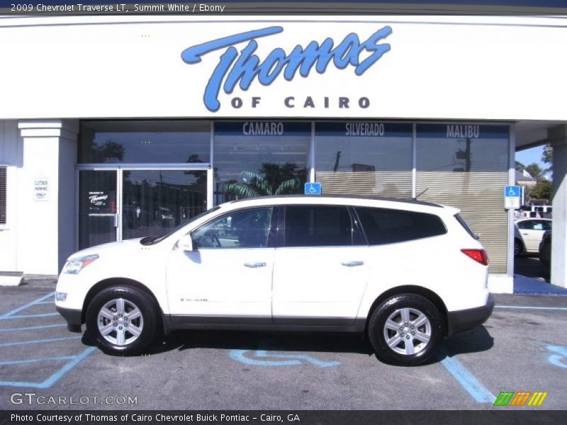 Summit White / Ebony 2009 Chevrolet Traverse LT