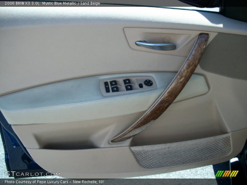 Mystic Blue Metallic / Sand Beige 2006 BMW X3 3.0i