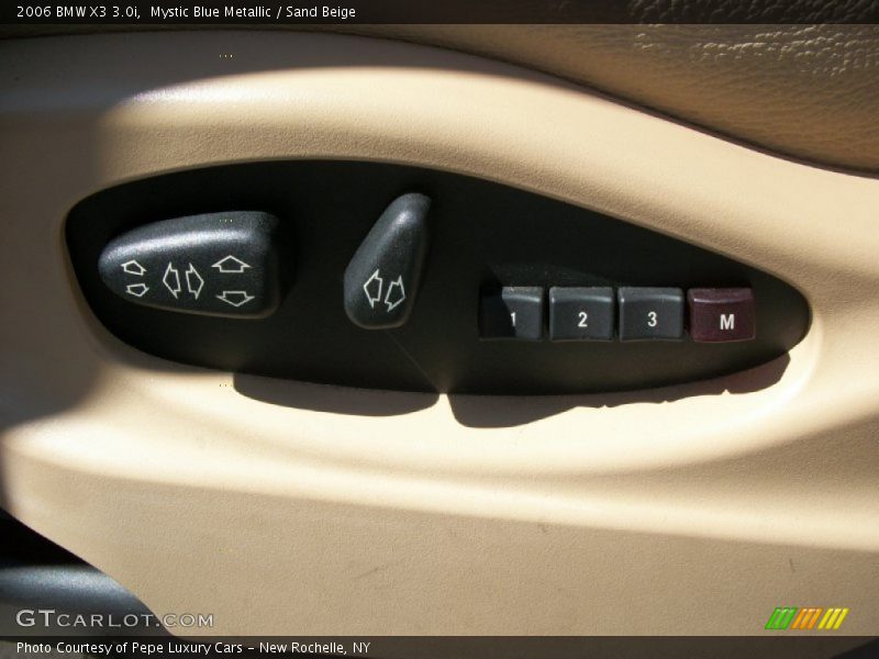 Mystic Blue Metallic / Sand Beige 2006 BMW X3 3.0i