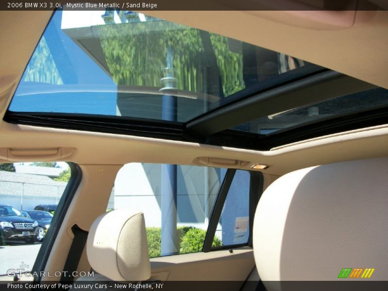 Mystic Blue Metallic / Sand Beige 2006 BMW X3 3.0i