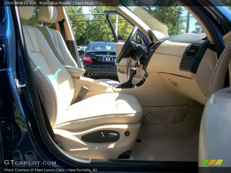 Mystic Blue Metallic / Sand Beige 2006 BMW X3 3.0i