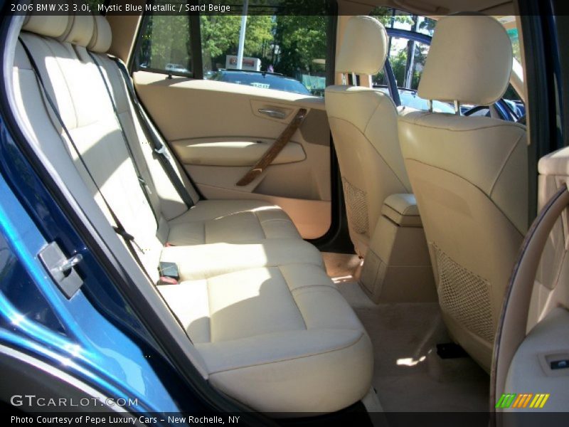 Mystic Blue Metallic / Sand Beige 2006 BMW X3 3.0i