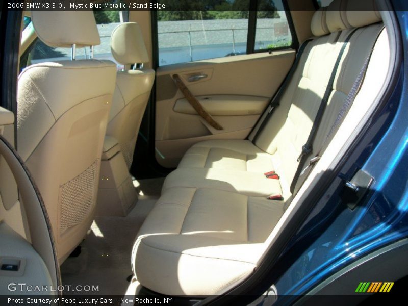 Mystic Blue Metallic / Sand Beige 2006 BMW X3 3.0i