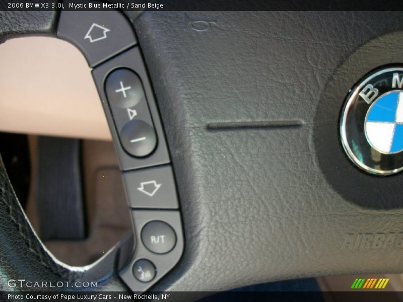 Mystic Blue Metallic / Sand Beige 2006 BMW X3 3.0i