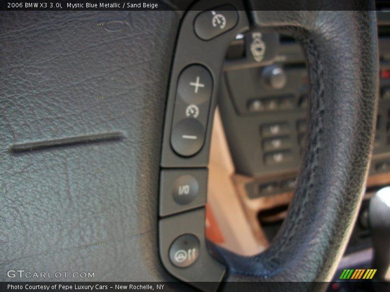 Mystic Blue Metallic / Sand Beige 2006 BMW X3 3.0i