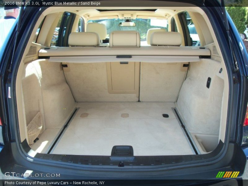 Mystic Blue Metallic / Sand Beige 2006 BMW X3 3.0i