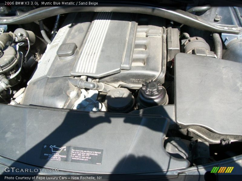 Mystic Blue Metallic / Sand Beige 2006 BMW X3 3.0i
