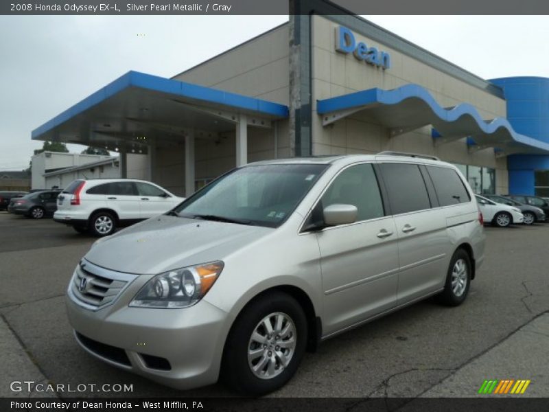 Silver Pearl Metallic / Gray 2008 Honda Odyssey EX-L