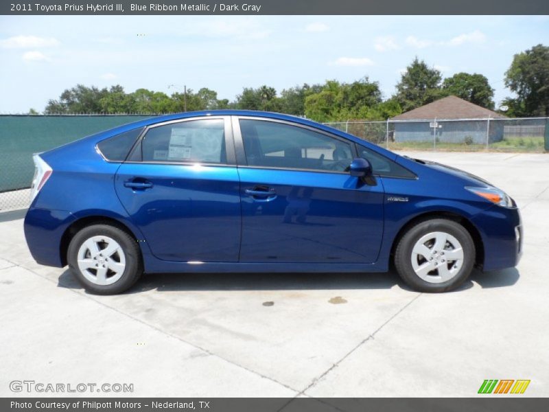 Blue Ribbon Metallic / Dark Gray 2011 Toyota Prius Hybrid III