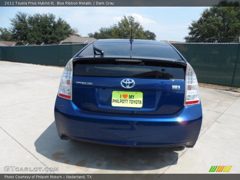 Blue Ribbon Metallic / Dark Gray 2011 Toyota Prius Hybrid III