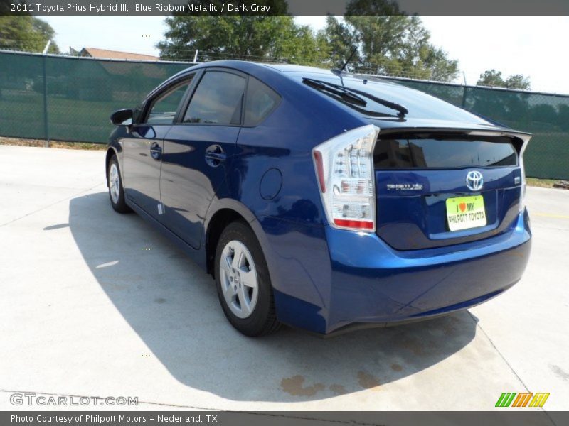 Blue Ribbon Metallic / Dark Gray 2011 Toyota Prius Hybrid III