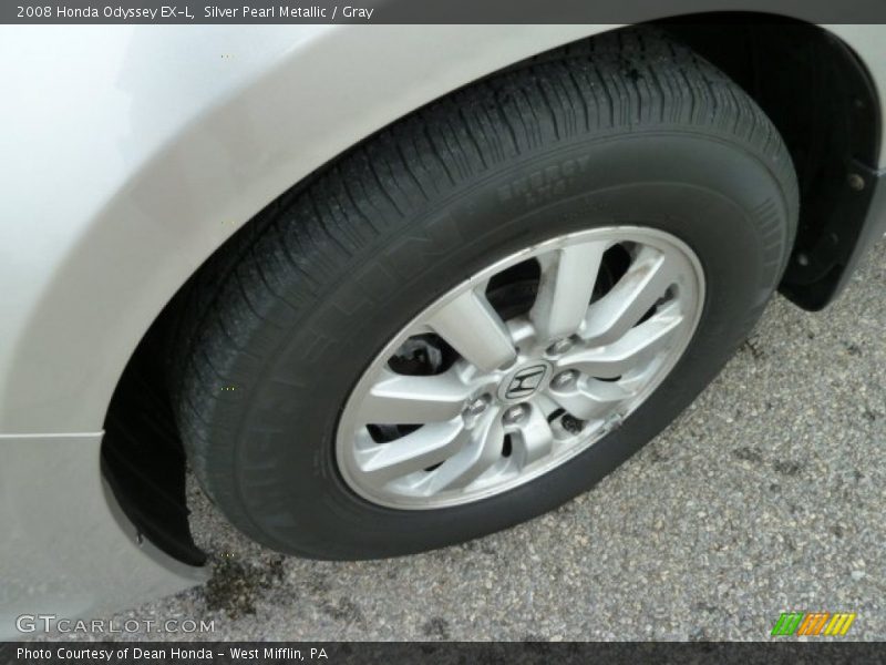 Silver Pearl Metallic / Gray 2008 Honda Odyssey EX-L