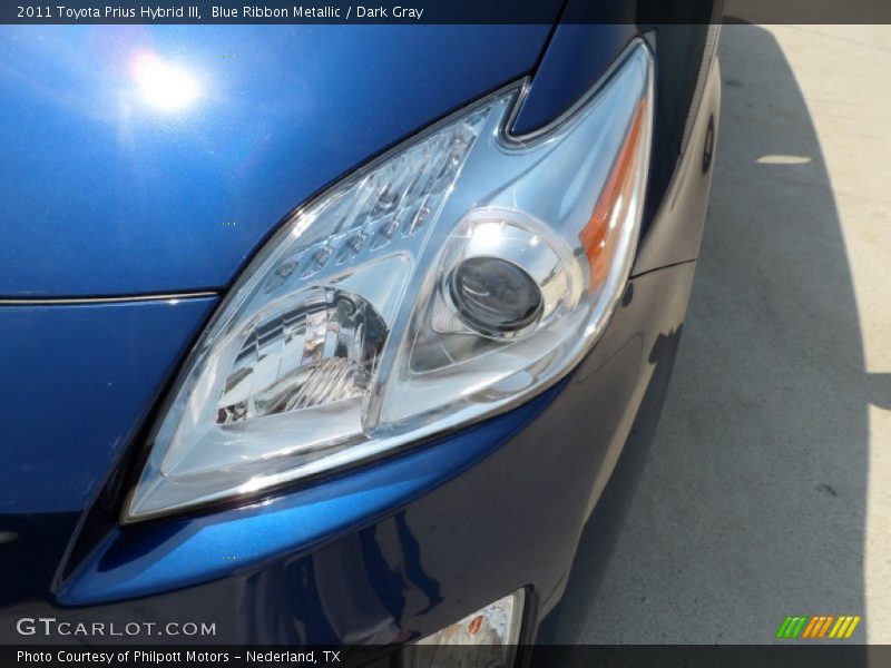 Blue Ribbon Metallic / Dark Gray 2011 Toyota Prius Hybrid III