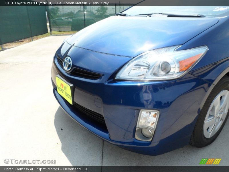 Blue Ribbon Metallic / Dark Gray 2011 Toyota Prius Hybrid III