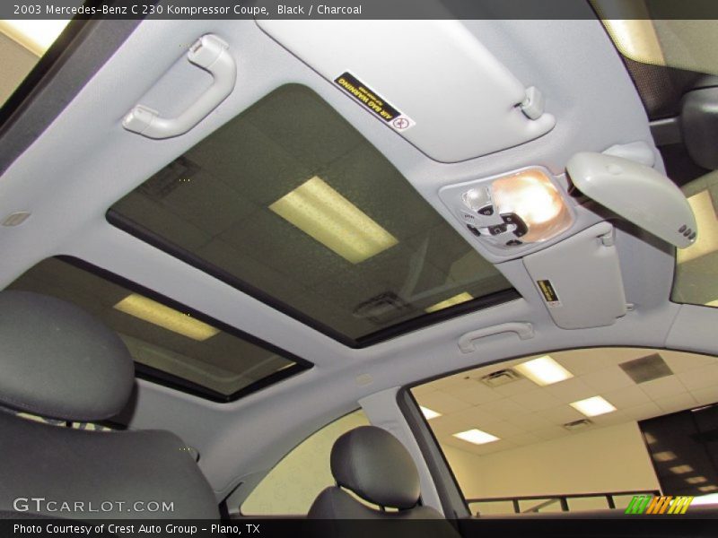 Sunroof of 2003 C 230 Kompressor Coupe