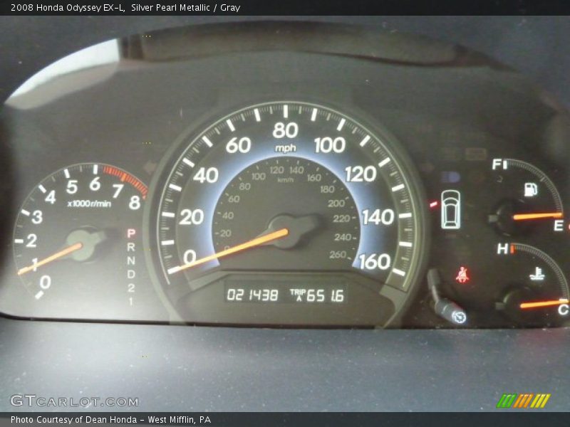 Silver Pearl Metallic / Gray 2008 Honda Odyssey EX-L