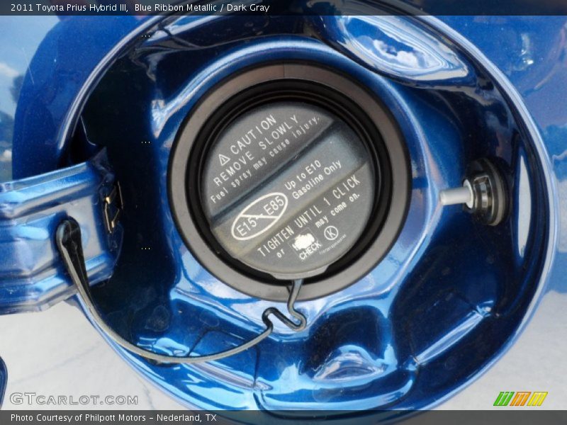 Blue Ribbon Metallic / Dark Gray 2011 Toyota Prius Hybrid III