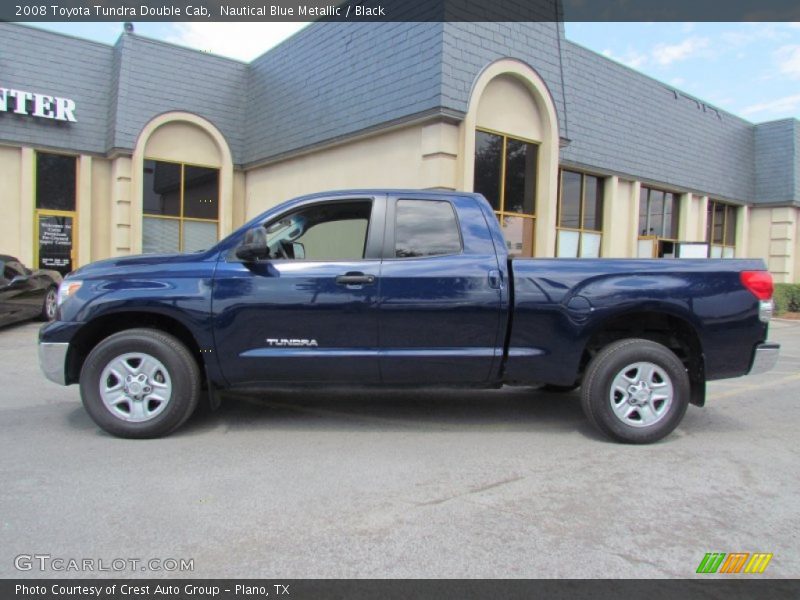 Nautical Blue Metallic / Black 2008 Toyota Tundra Double Cab