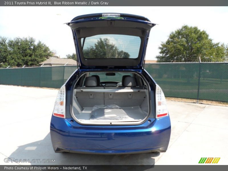 Blue Ribbon Metallic / Dark Gray 2011 Toyota Prius Hybrid III