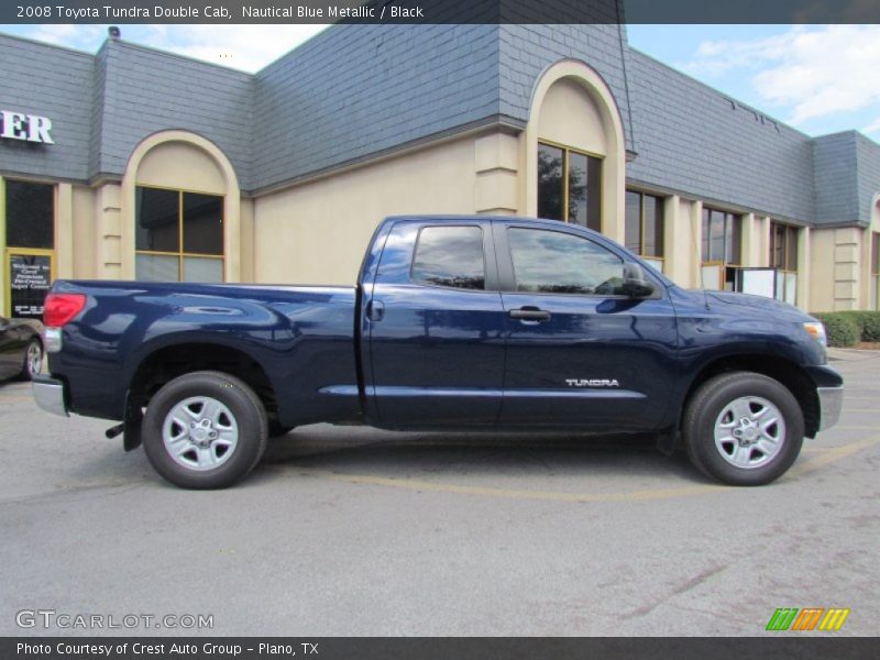 Nautical Blue Metallic / Black 2008 Toyota Tundra Double Cab