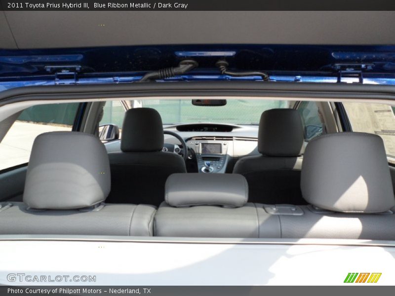 Blue Ribbon Metallic / Dark Gray 2011 Toyota Prius Hybrid III