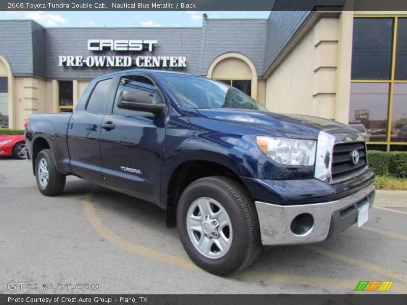 Nautical Blue Metallic / Black 2008 Toyota Tundra Double Cab