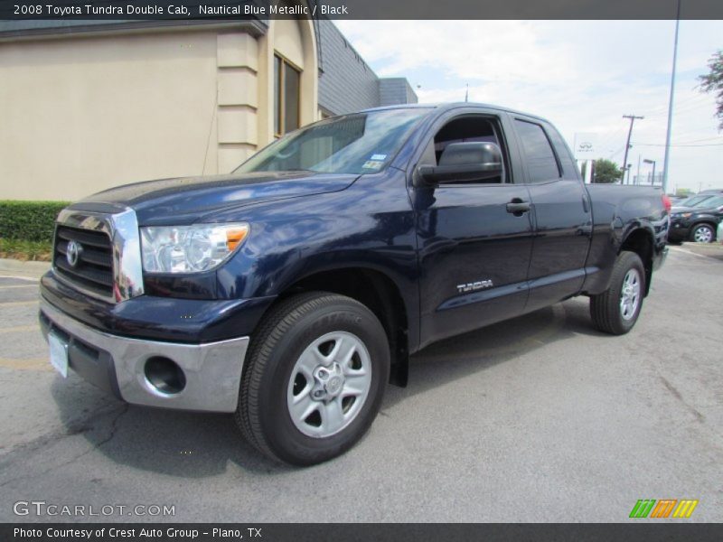 Nautical Blue Metallic / Black 2008 Toyota Tundra Double Cab