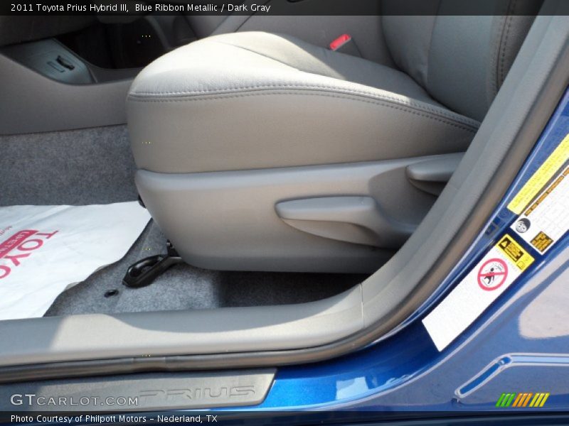 Blue Ribbon Metallic / Dark Gray 2011 Toyota Prius Hybrid III