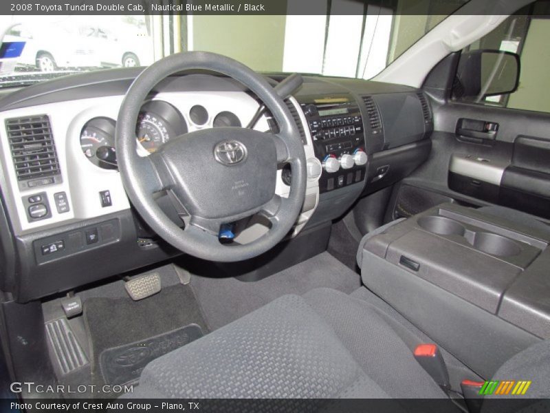 Nautical Blue Metallic / Black 2008 Toyota Tundra Double Cab