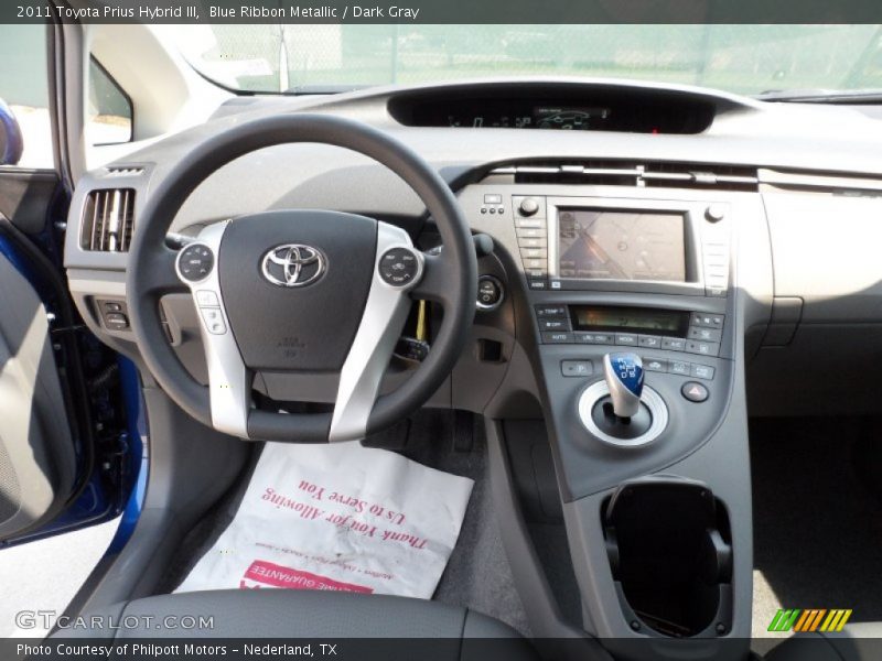 Blue Ribbon Metallic / Dark Gray 2011 Toyota Prius Hybrid III