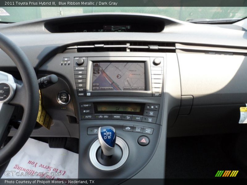 Blue Ribbon Metallic / Dark Gray 2011 Toyota Prius Hybrid III
