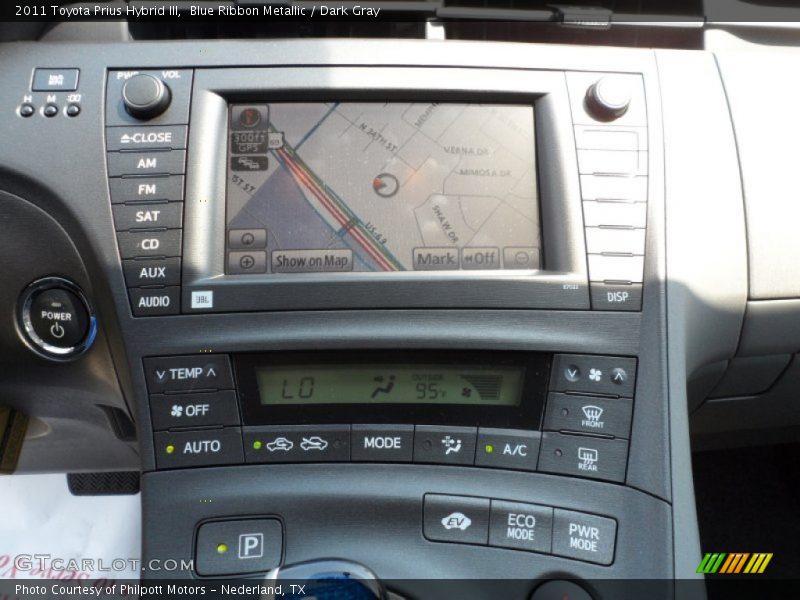 Blue Ribbon Metallic / Dark Gray 2011 Toyota Prius Hybrid III