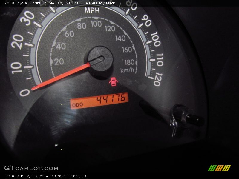 Nautical Blue Metallic / Black 2008 Toyota Tundra Double Cab